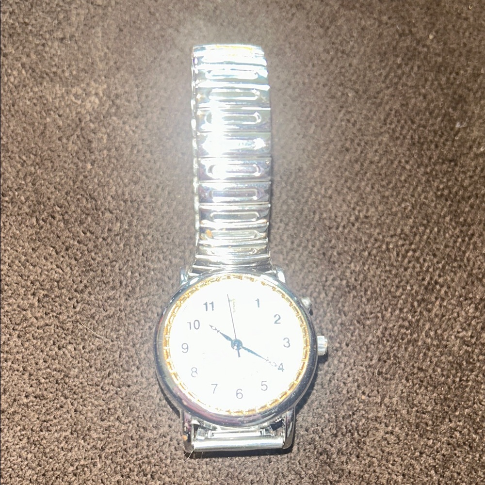 Vintage lords Prayer Silver and Gold Tone Watch